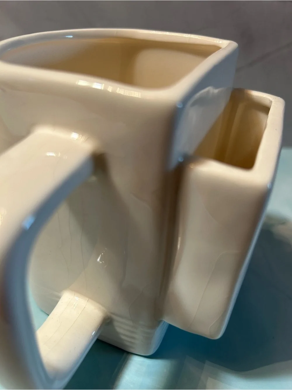 Nintendo Game Boy Style Ceramic Mug in White with Pink Buttons